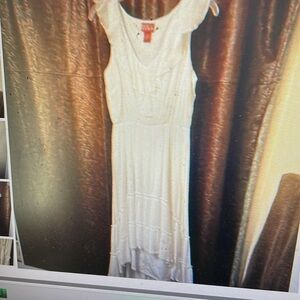 Red Ranch white sleeveless summer dress XL